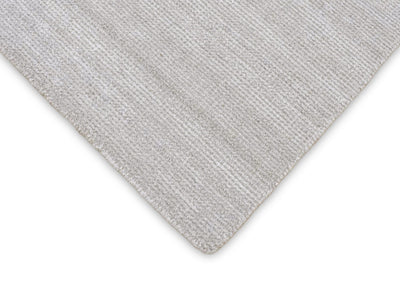 Solid Taupe Silver Rug | Made with wool and viscose blend | TRD171 - The Rug Decor