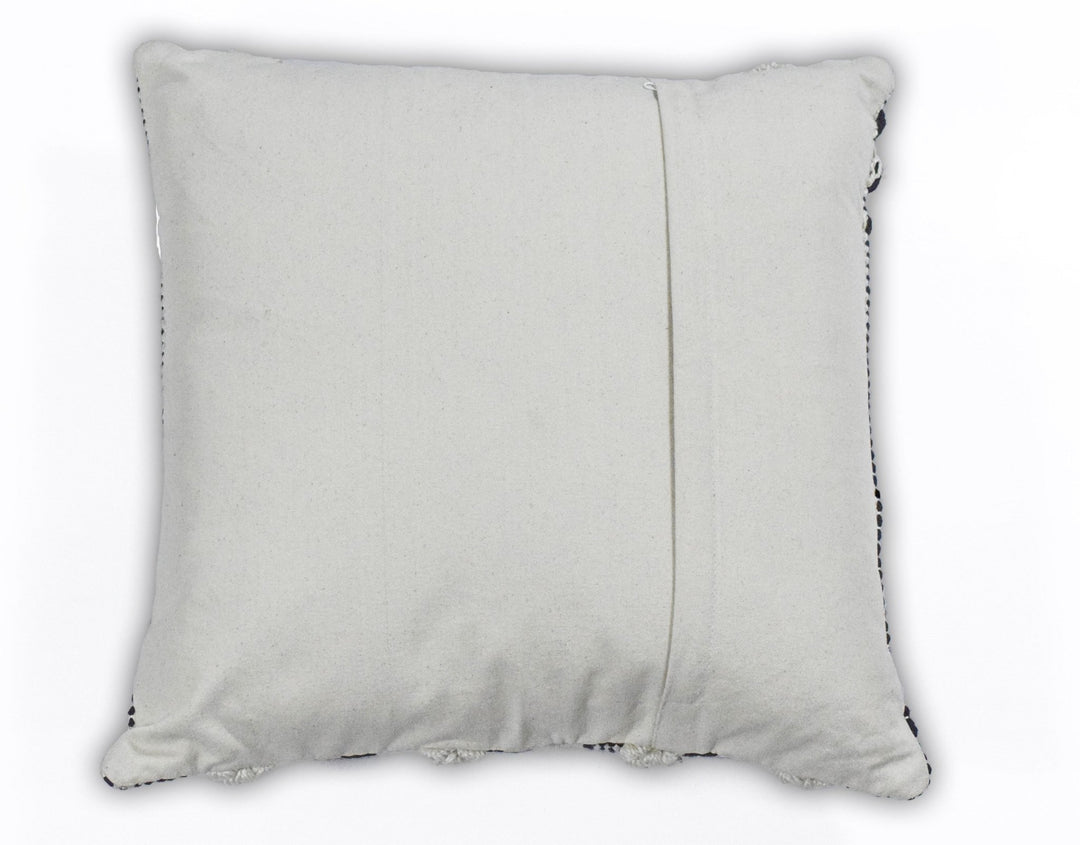 Square Outdoor and Indoor Safe Black and White Striped Pillow - The Rug Decor