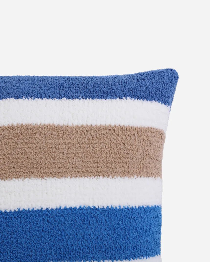 Striped Nautical and Vibrant 20x20 Inches Throw Pillow - The Rug Decor