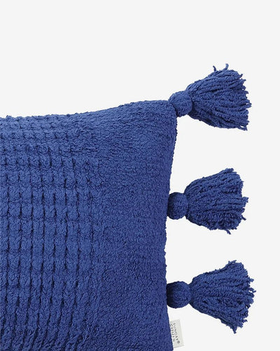 Super Soft Solid Sienna Braided Pom Pom Lumbar Pillow - The Rug Decor