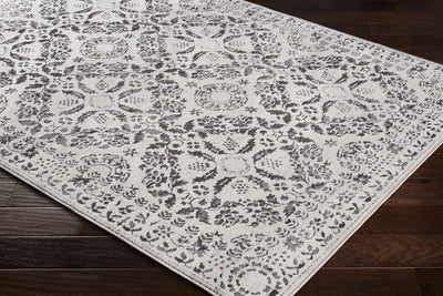 Traditional Bohemian Beige, Gray and Charcoal Medallion Style Area Rug - The Rug Decor