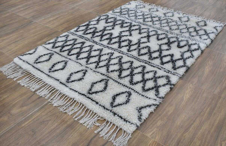 Traditional Hand Made New Zealand Wool 4' X 6' Area Rug |The Rug Decor | TRD172046 - The Rug Decor
