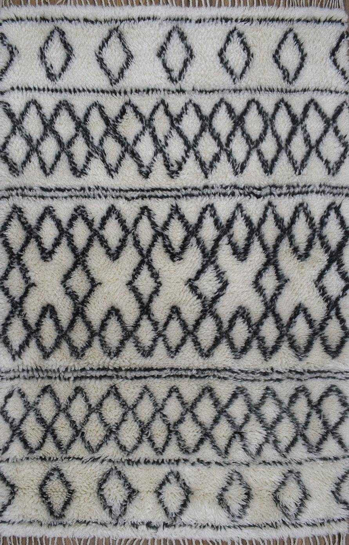 Traditional Hand Made New Zealand Wool 4' X 6' Area Rug |The Rug Decor | TRD172046 - The Rug Decor