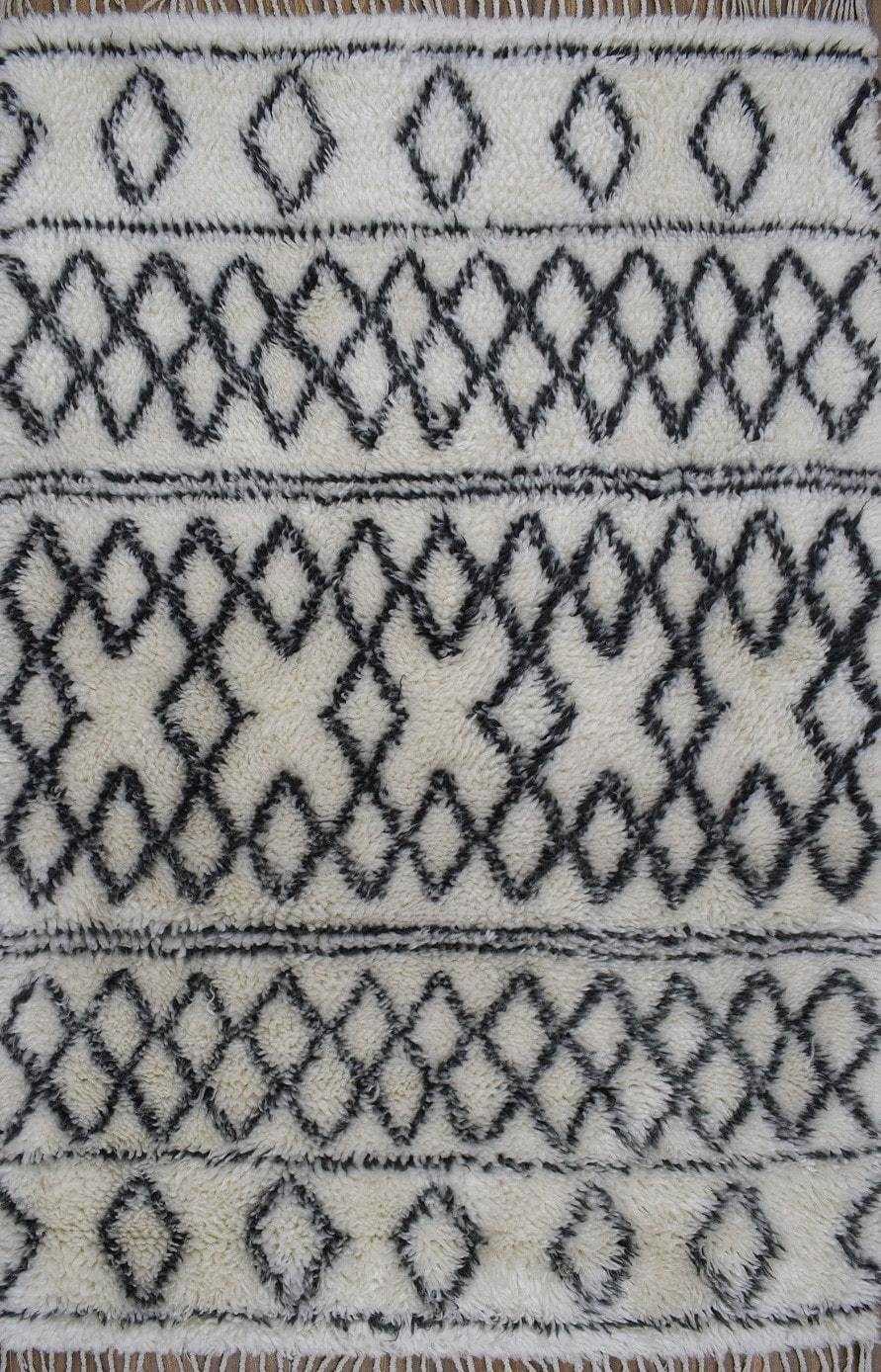 Traditional Hand Made New Zealand Wool 4' X 6' Area Rug |The Rug Decor | TRD172046 - The Rug Decor