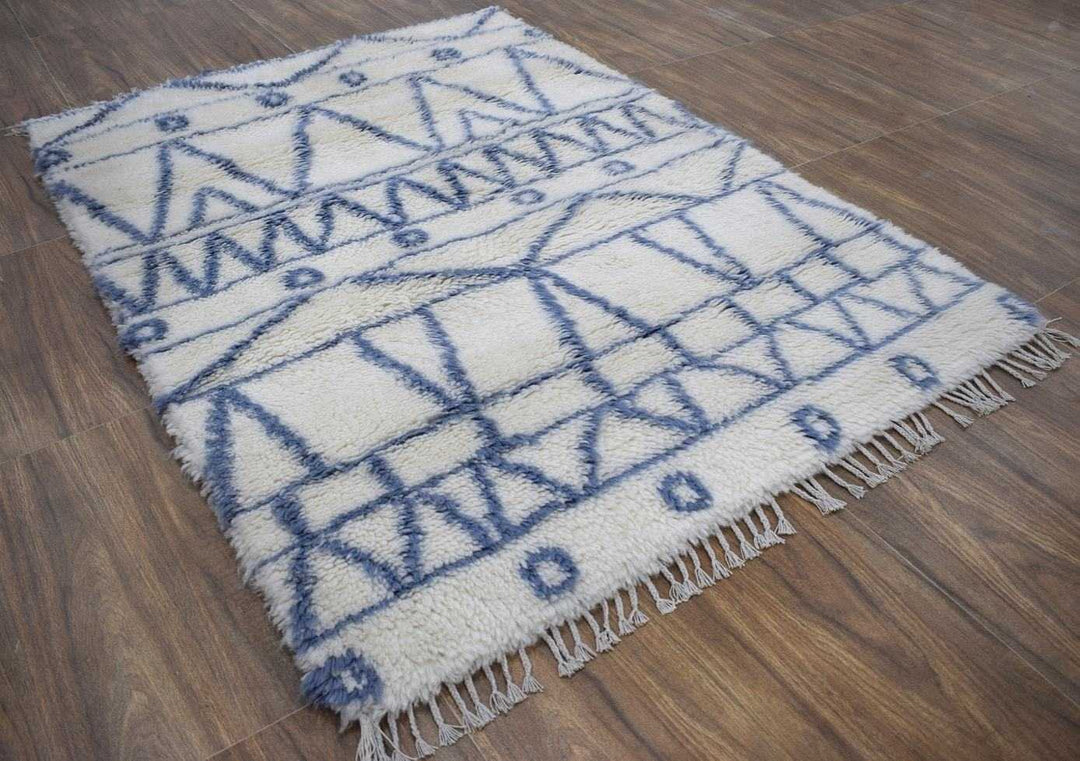 Traditional Hand Made New Zealand Wool 4' X 6' Rug |The Rug Decor | TRD171846 - The Rug Decor