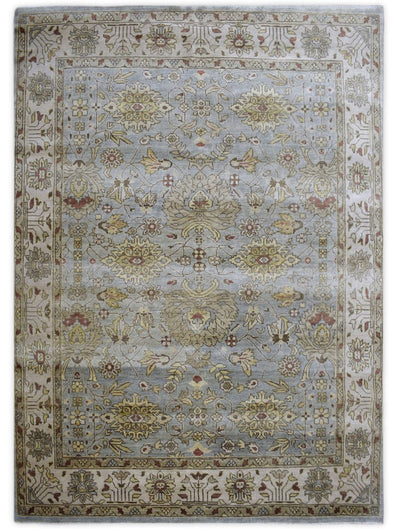 Traditional Handcrafted Hand Spun New Zealand Wool 8' by 10' Area Rug |The Rug Decor | TRD719810 - The Rug Decor