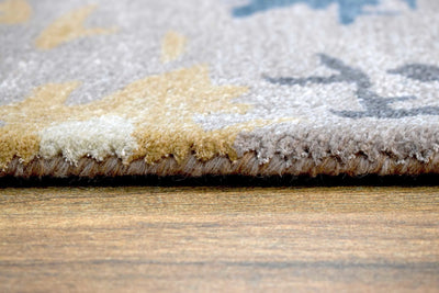 Traditional Handmade fine Wool Viscose 5' x 8' Area Rug | TRD635058 - The Rug Decor
