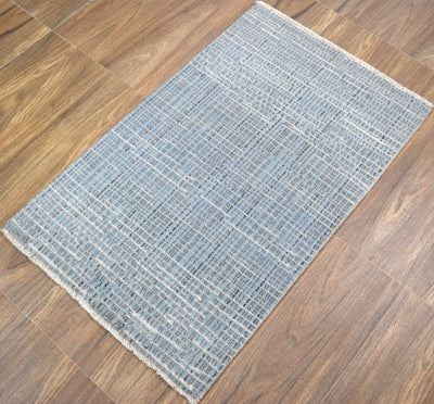 Traditional Handmade Wool & Viscose 2' by 3' Area Rug | TRD140423 - The Rug Decor