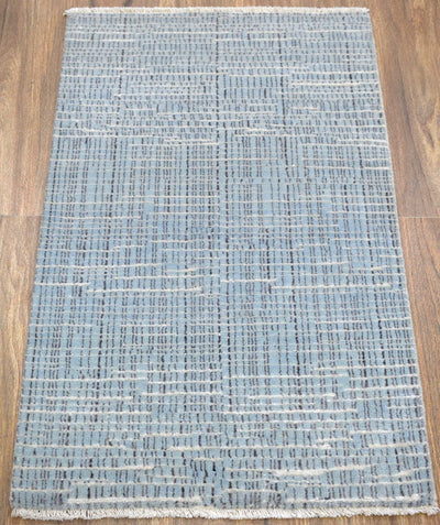 Traditional Handmade Wool & Viscose 2' by 3' Area Rug | TRD140423 - The Rug Decor