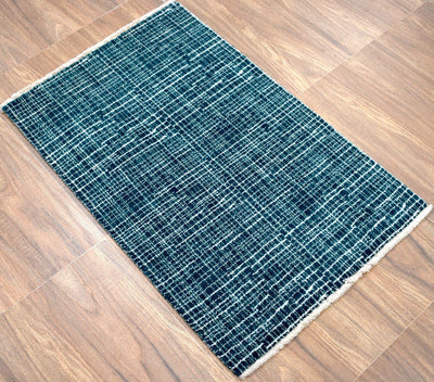 Traditional Handmade Wool & Viscose 2' by 3' Area Rug | TRD140823 - The Rug Decor