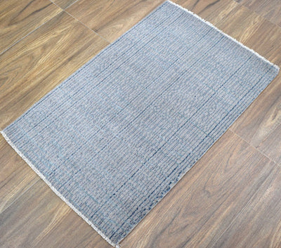 Traditional Handmade Wool & Viscose 2' by 3' Area Rug | TRD237023 - The Rug Decor