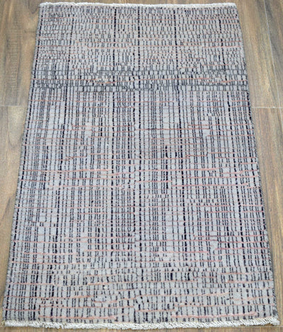 Traditional Handmade Wool & Viscose 2' by 3' Area Rug | TRD237223 - The Rug Decor
