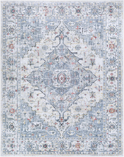 Traditional Heriz Design Antique Style Gray, Ivory, Beige and Brown Area Rug - The Rug Decor