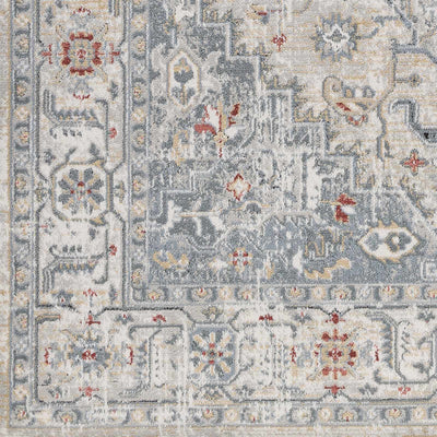 Traditional Heriz Design Antique Style Gray, Ivory, Beige and Brown Area Rug - The Rug Decor