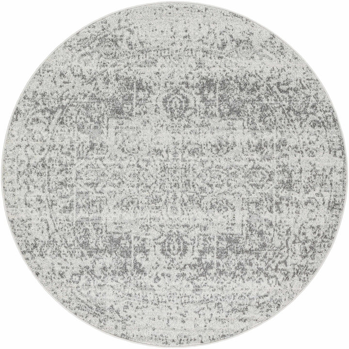 Traditional Heriz Design Gray and Beige Medallion Area Rug - The Rug Decor