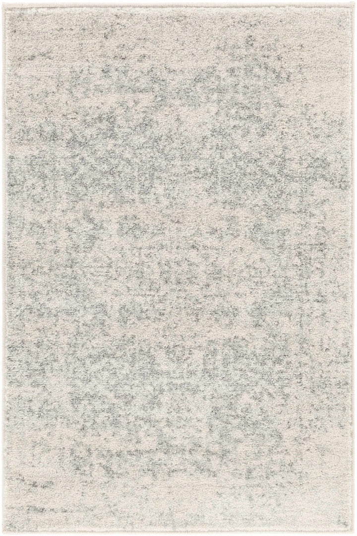 Traditional Heriz Design Gray and Beige Medallion Area Rug - The Rug Decor