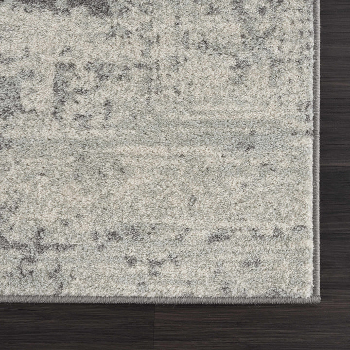 Traditional Heriz Design Gray and Beige Medallion Area Rug - The Rug Decor