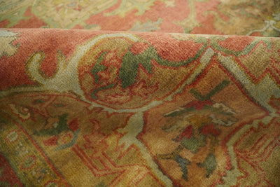 Traditional Heriz Serapi Handmade Fine Wool Area Rug | TRD753810 - The Rug Decor