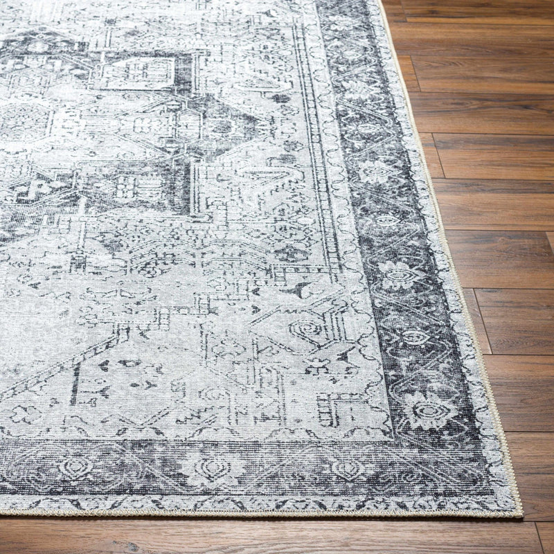 Traditional Turkish Design Ivory and Brown Low Pile Multi Size Area Rug - The Rug Decor
