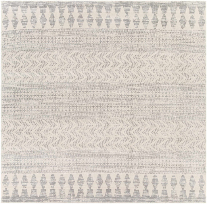 Tribal Look Beige and Charcoal Traditional Geometrical Design Rug - The Rug Decor