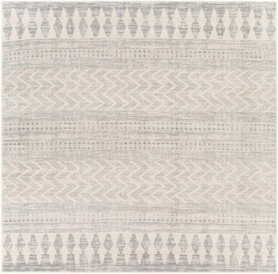 Tribal Look Beige and Charcoal Traditional Geometrical Design Rug - The Rug Decor