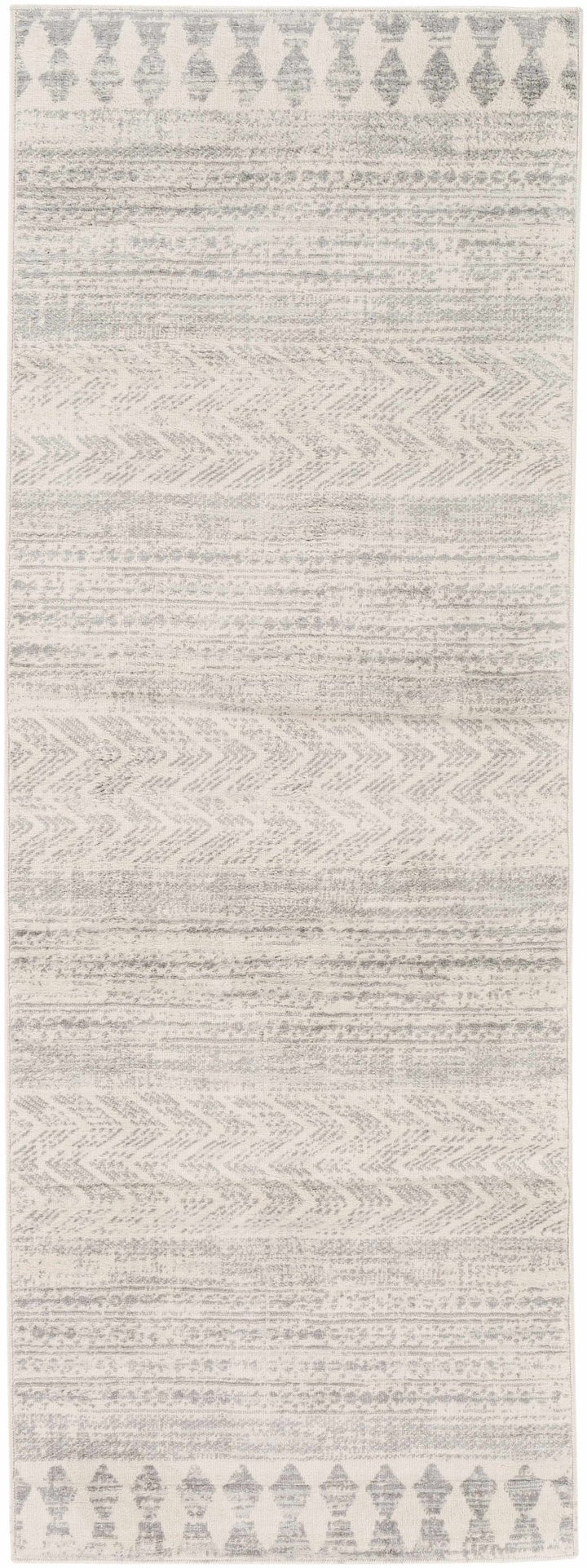 Tribal Look Beige and Charcoal Traditional Geometrical Design Rug - The Rug Decor
