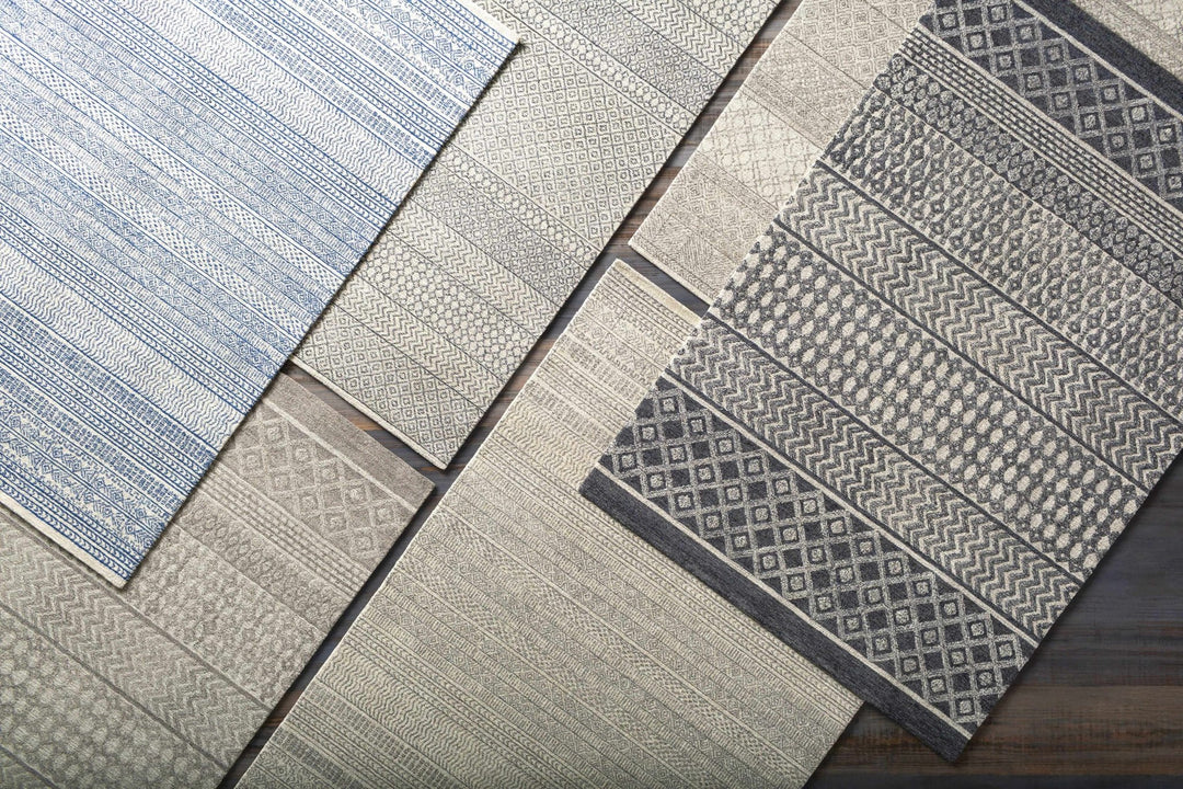 Tribal Look Ivory and Brown Geometrical Hand Tufted Wool Area Rug - The Rug Decor