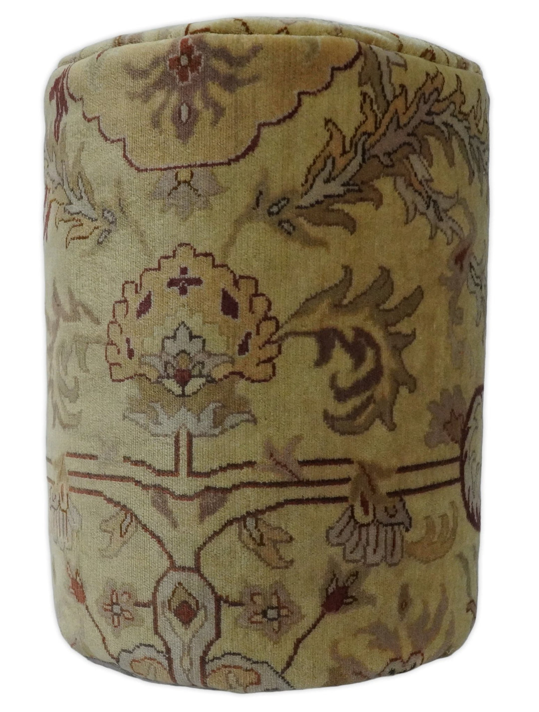 Vintage Persian Pouf, Footstool, Chair or Footrest made from fine woolen hand knotted Area Rug | TRD132 - The Rug Decor