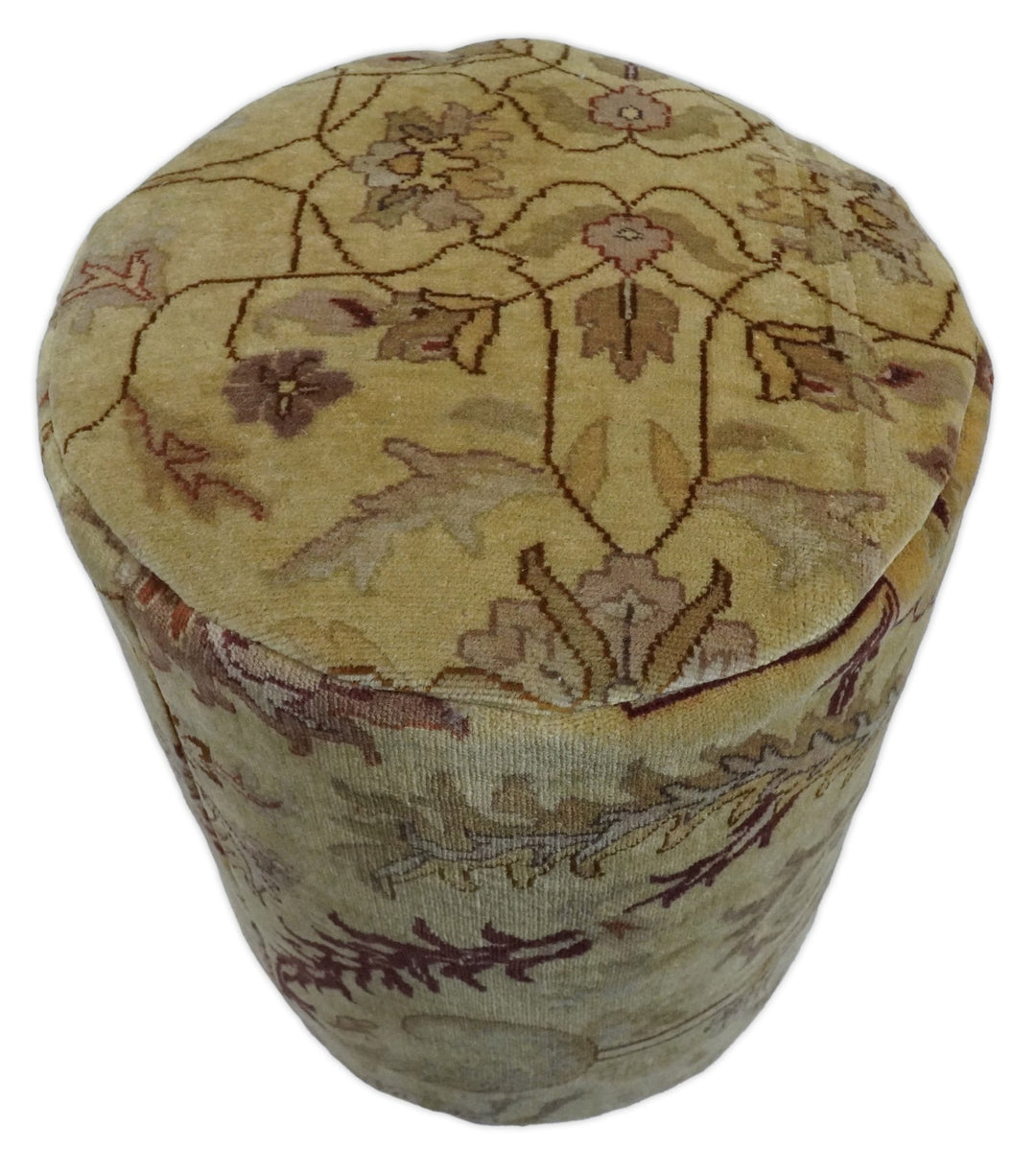 Vintage Persian Pouf, Footstool, Chair or Footrest made from fine woolen hand knotted Area Rug | TRD132 - The Rug Decor