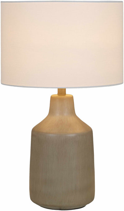 White and Beige Modern Table Lamp, Bed Side Lamp Perfect for Home Decor - The Rug Decor