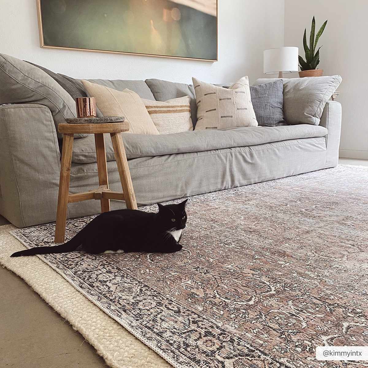 Woven Brown, Ivory and Charcoal Traditional Floral Washable Turkish Rug - The Rug Decor